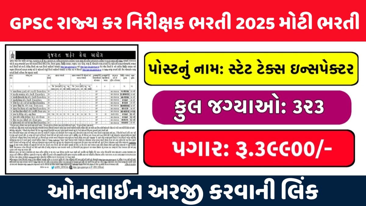 GPSC STI Bharti 2025